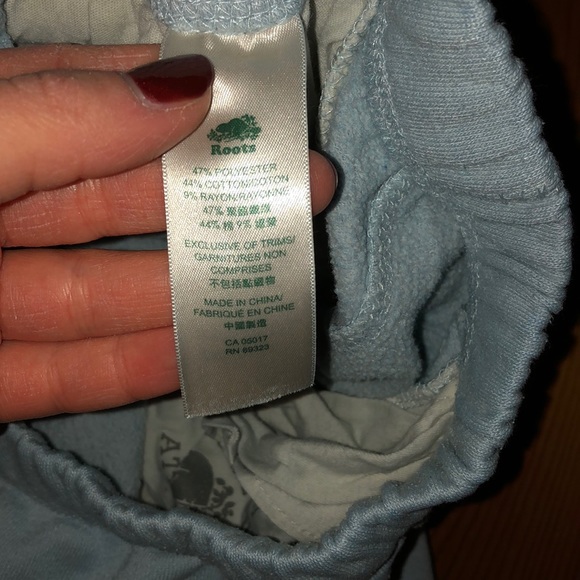 Powder Blue Roots Sweatpants - Picture 3 of 4